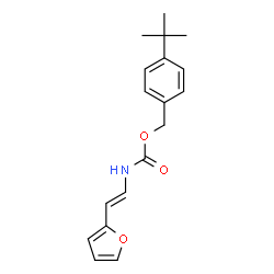 4-(TERT-BUTYL)BENZYL N-[2-(2-FURYL)VINYL]CARBAMATE结构式