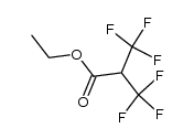 α-hydrohexafluoroisobutyric acid ethyl ester Structure