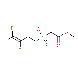 2-(3,4,4-三氟丁-3-烯-1-基)磺酰基)乙酸甲酯结构式
