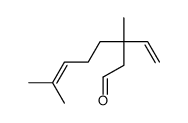 3,7-Dimethyl-3-vinyloct-6-enal结构式