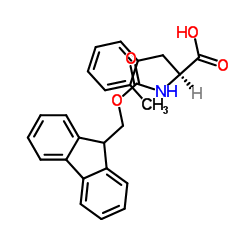 Fmoc-2-甲基-D-苯丙氨酸结构式