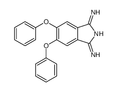 3-imino-5,6-diphenoxyisoindol-1-amine结构式