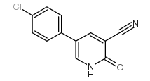 2-氧代-5-(4-氯苯基)-1,2-二氢吡啶-3-甲腈结构式