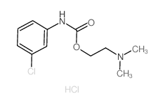 2-dimethylaminoethyl N-(3-chlorophenyl)carbamate Structure