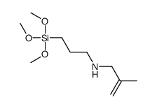 2-methyl-N-(3-trimethoxysilylpropyl)prop-2-en-1-amine结构式