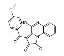 3-(4-methoxybenzoyl)-5H-pyrrolo[1,2-a]quinoxaline-1,2,4-trione Structure