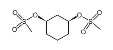 cis-1,3-bis(methansulfonyloxy)cyclohexan Structure