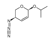 isopropyl β-L-4-azido-2,3,4-trideoxypent-2-enoglyceropyranoside结构式