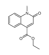 ethyl 1-methyl-2-oxo-1,2-dihydroquinoline-4-carboxylate结构式