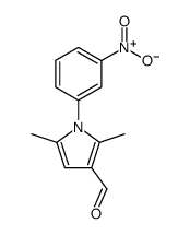 2,5-dimethyl-1-(3-nitrophenyl)pyrrole-3-carbaldehyde结构式