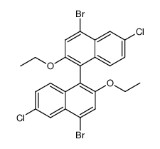 4,4'-dibromo-6,6'-dichloro-4,4'-bis(ethynyl)-1,1'-binaphthalene Structure