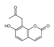 7-hydroxy-8-(2-oxopropyl)-2H-chromen-2-one Structure