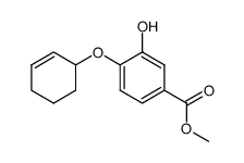 methyl 4-(cyclohex-2-en-1-yloxy)-3-hydroxybenzoate结构式