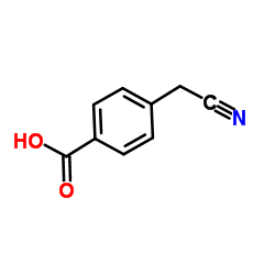 4-(氰甲基)苯甲酸结构式