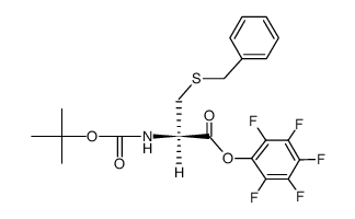 Boc-L-Cys(SBzl)-OPfp结构式
