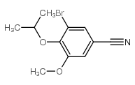 3-溴-4-异丙氧基-5-甲氧基苯甲腈结构式