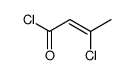 3-chlorobut-2-enoyl chloride结构式