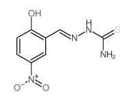 Hydrazinecarbothioamide, 2-[(2-hydroxy-5-nitrophenyl)methylene]- Structure