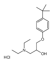 1-(4-tert-butylphenoxy)-3-(diethylamino)propan-2-ol,hydrochloride结构式