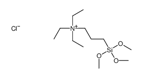 triethyl(3-trimethoxysilylpropyl)azanium,chloride结构式