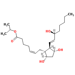 Prostaglandin F2α isopropyl ester structure