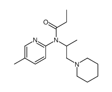 N-(5-methylpyridin-2-yl)-N-(1-piperidin-1-ylpropan-2-yl)propanamide结构式
