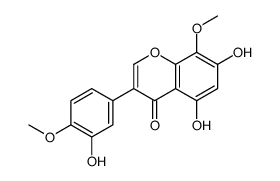 5,7-dihydroxy-3-(3-hydroxy-4-methoxyphenyl)-8-methoxychromen-4-one Structure