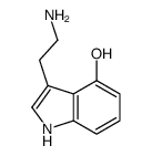 3-(2-aminoethyl)-1H-indol-4-ol Structure