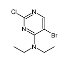 5-bromo-2-chloro-N,N-diethylpyrimidin-4-amine Structure