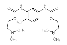 2-dimethylaminoethyl N-[5-(2-dimethylaminoethoxycarbonylamino)-2-methyl-phenyl]carbamate Structure