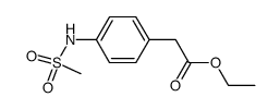 ethyl 2-(4-(methylsulfonamido)phenyl)acetate Structure