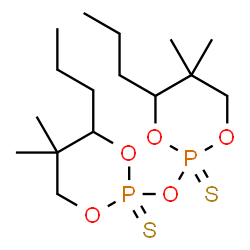 2,2'-oxybis[5,5-dimethyl-4-propyl-1,3,2-dioxaphosphorinane] 2,2'-disulphide structure
