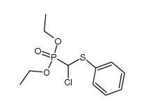 Diethyl chloro-(phenylthio)-methanephosphonate结构式