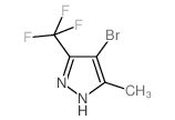 4-溴-3-甲基-5-(三氟甲基)-1H-吡唑结构式
