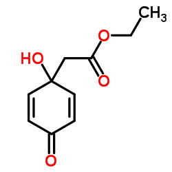 Ethyl 1-hydroxy-4-oxo-2,5-cyclohexadien-1-acetate Structure