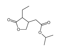 3-Furanaceticacid,4-ethyltetrahydro-5-oxo-,1-methylethylester(9CI)结构式