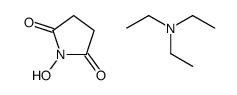 N,N-diethylethanamine,1-hydroxypyrrolidine-2,5-dione Structure