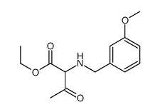 ethyl 2-[(3-methoxyphenyl)methylamino]-3-oxobutanoate Structure