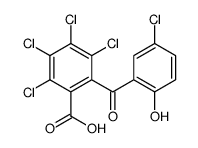 2,3,4,5-tetrachloro-6-(5-chloro-2-hydroxybenzoyl)benzoic acid Structure