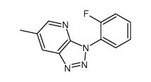 3-(2-fluorophenyl)-6-methyltriazolo[4,5-b]pyridine结构式