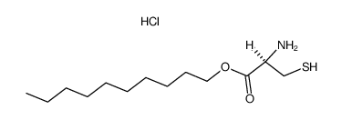 L-cysteine decyl ester hydrochloride Structure