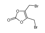 4,5-bis(bromomethyl)-1,3-dioxol-2-one结构式