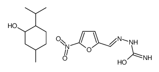 5-methyl-2-propan-2-ylcyclohexan-1-ol,[(E)-(5-nitrofuran-2-yl)methylideneamino]urea结构式