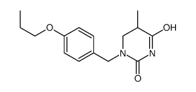 5-methyl-1-[(4-propoxyphenyl)methyl]-1,3-diazinane-2,4-dione结构式