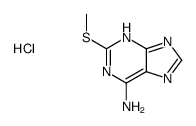 2-methylsulfanyl-7H-purin-6-amine,hydrochloride结构式