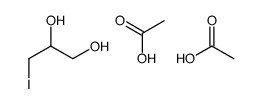 acetic acid,3-iodopropane-1,2-diol结构式