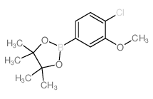 2-(4-Chloro-3-methoxyphenyl)-4,4,5,5-tetramethyl-1,3,2-dioxaborolane structure