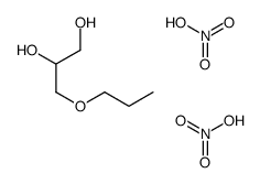 nitric acid,3-propoxypropane-1,2-diol结构式