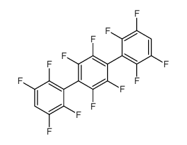 1,2,4,5-tetrafluoro-3,6-bis(2,3,5,6-tetrafluorophenyl)benzene Structure