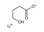 4-Hydroxybutyric acid lithium salt Structure